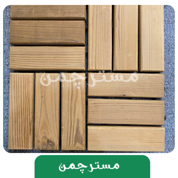 تایل ترموود چوب 12تایی ضخامت 19میلیمتر